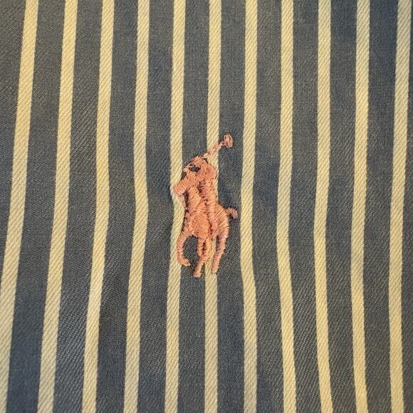 Polo Ralph Lauren Men’s Custom Fit Long Sleeve Button Down Shirt Striped Sz XL - Picture 8 of 12